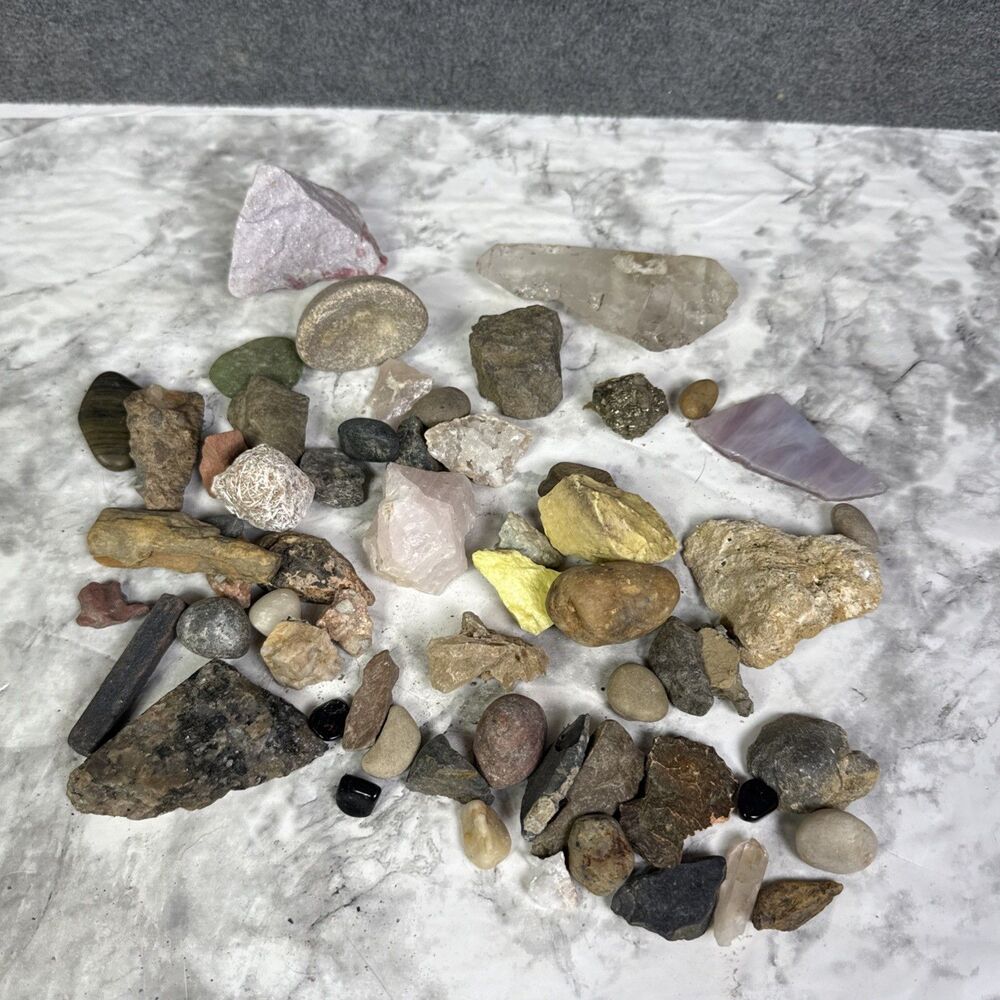 Bulk Mixed Crafters Collection: Gems Crystal Natural Rough Raw 2 lb Lot #3